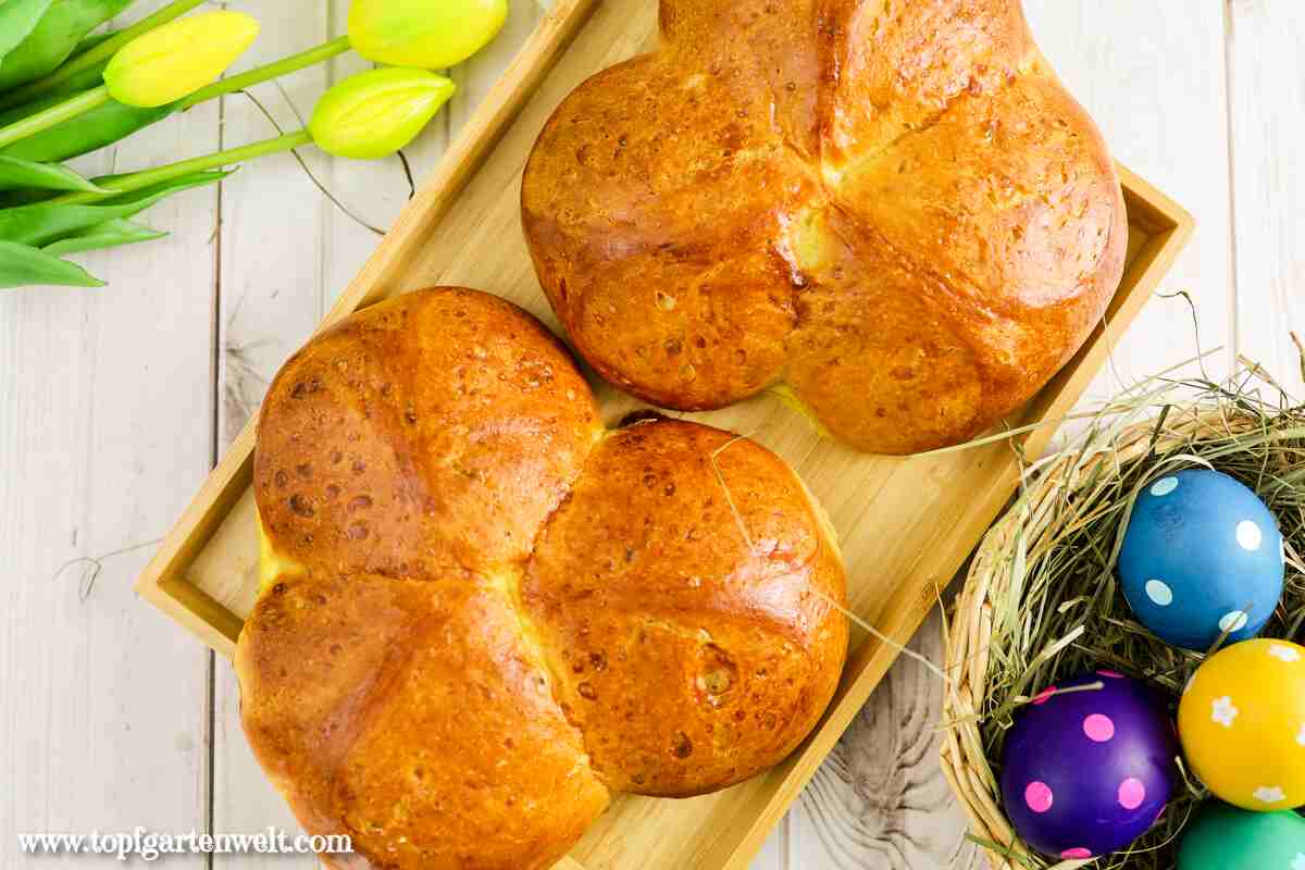 Osterpinze mit Trockengerm - flaumig und saftig - Foodblog Topfgartenwelt