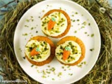 Rübli Muffins mit Öl und Frischkäse-Topping - Foodblog Topfgartenwelt