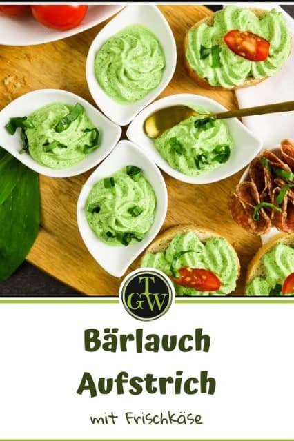 Würziger Bärlauch Aufstrich mit Frischkäse