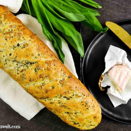 Bärlauchbaguette mit Trockenhefe - Foodblog Topfgartenwelt