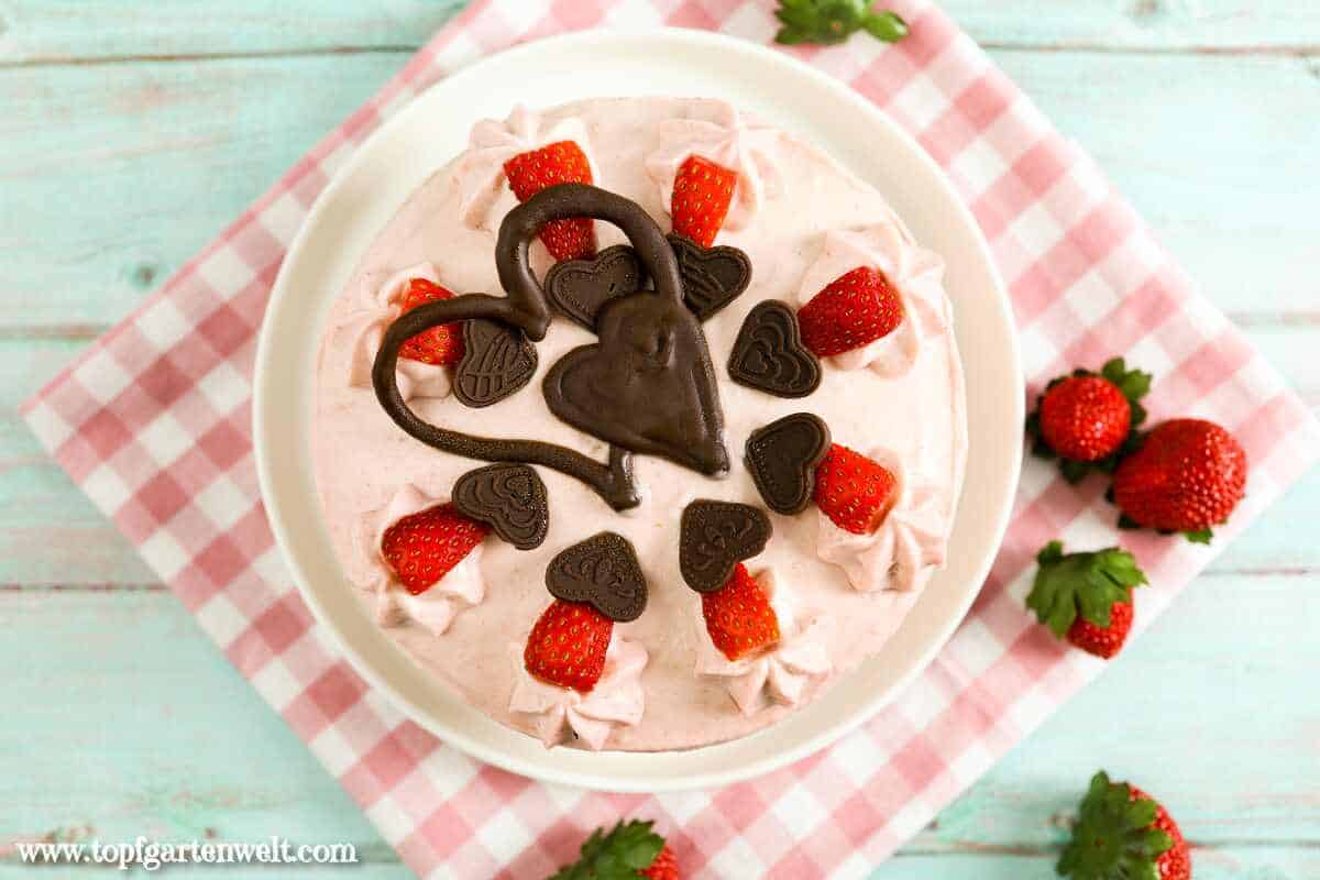 Erdbeer-Mascarpone-Torte ohne Gelatine - Foodblog Topfgartenwelt