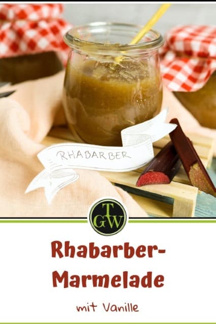 Rhabarber Marmelade mit Vanille selber machen