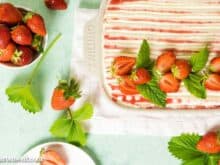 italienisches Erdbeer-Tiramisu mit Mascarpone und Sahne ohne Ei, perfekt für Kinder - Foodblog Topfgartenwelt