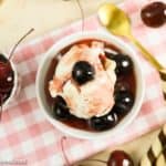 Amarena Eis selber machen mit Eismaschine - Foodblog Topfgartenwelt