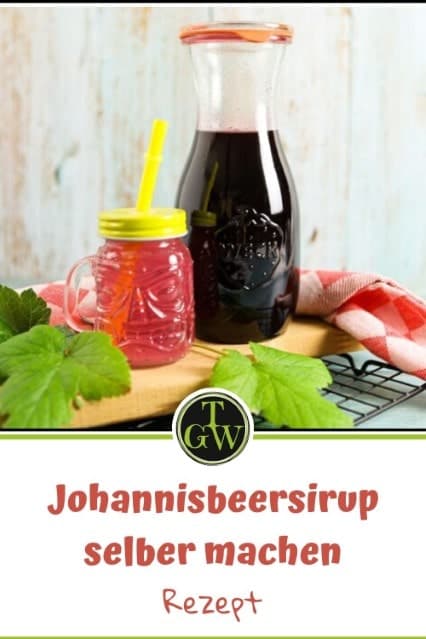 Johannisbeersirup selber machen - Pinterest - Foodblog Topfgartenwelt