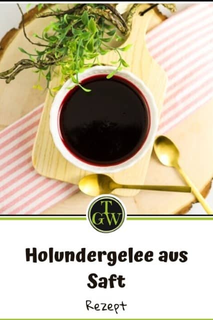 Holundergelee nach Omas Rezept - Pinterest - Foodblog Topfgartenwelt