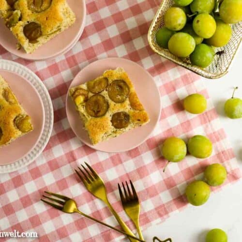 Mirabellenkuchen vom Blech - Foodblog Topfgartenwelt