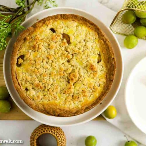 Mirabellenkuchen mit Streusel und Schmand - Foodblog Topfgartenwelt