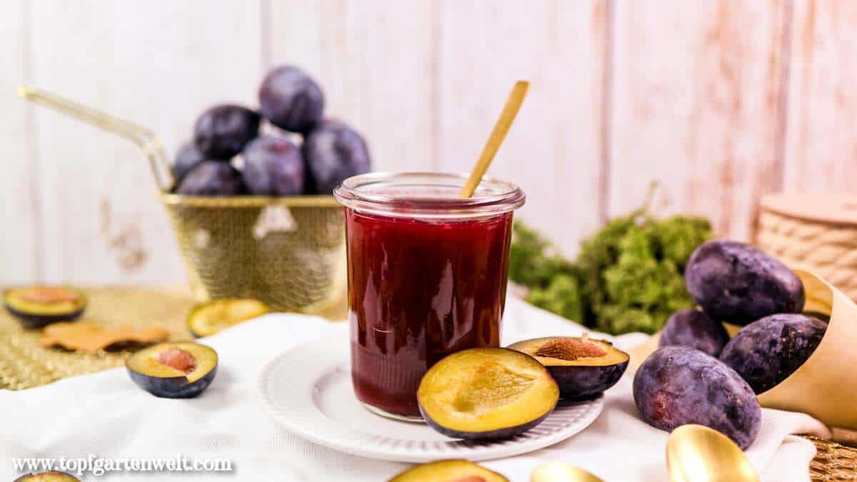 feine Zwetschgenmarmelade optional mit Zimt, Rum oder Vanille - Foodblog Topfgartenwelt