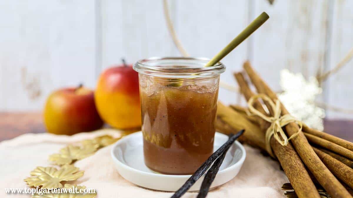 Omas Apfelmarmelade mit Zimt und Vanille selber machen - Foodblog Topfgartenwelt
