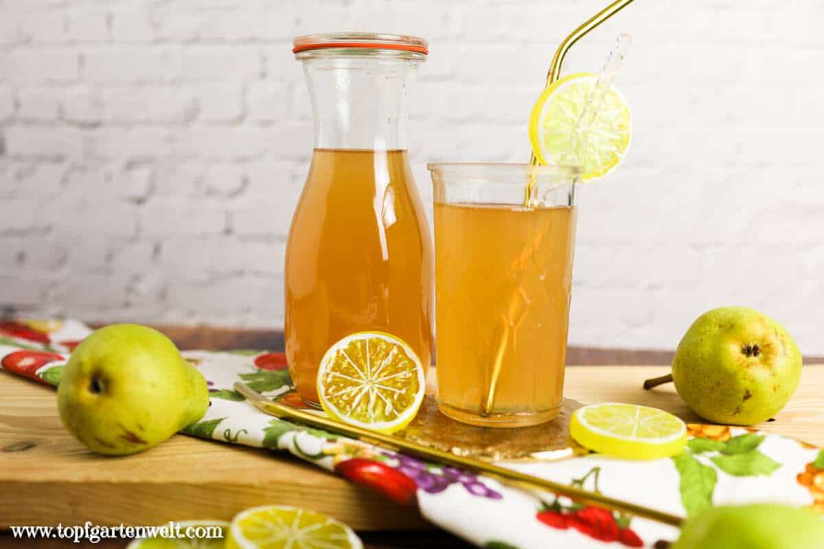 Birnensaft selber machen und einkochen ohne Zucker - Foodblog Topfgartenwelt
