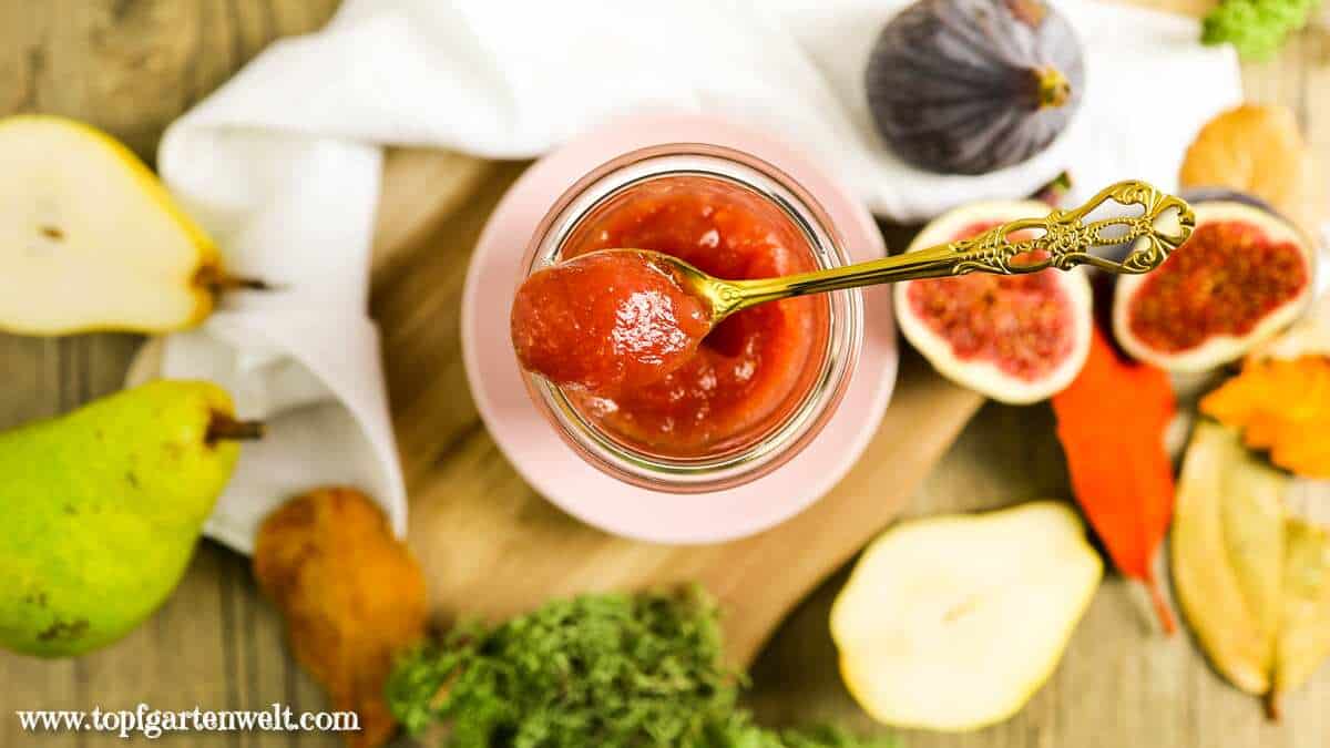 Feigen Birnen Marmelade - Foodblog Topfgartenwelt