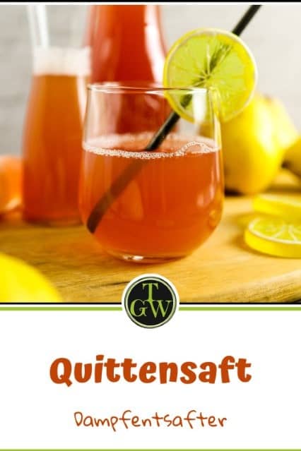 Quittensaft Dampfentsafter - Pinterest - Foodblog Topfgartenwelt