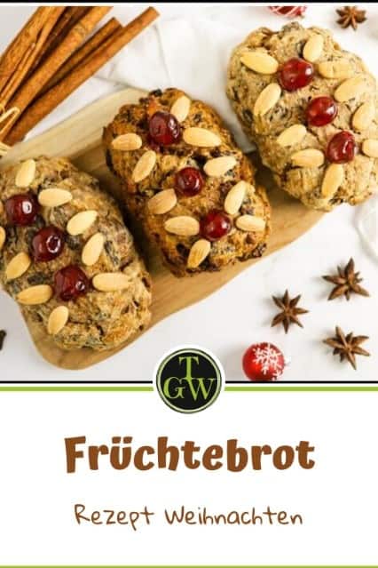 Früchtebrot, Apfelbrot Rezept einfach und saftig