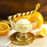Orangeneis selber machen, cremig und mit der Eismaschine - Foodblog Topfgartenwelt