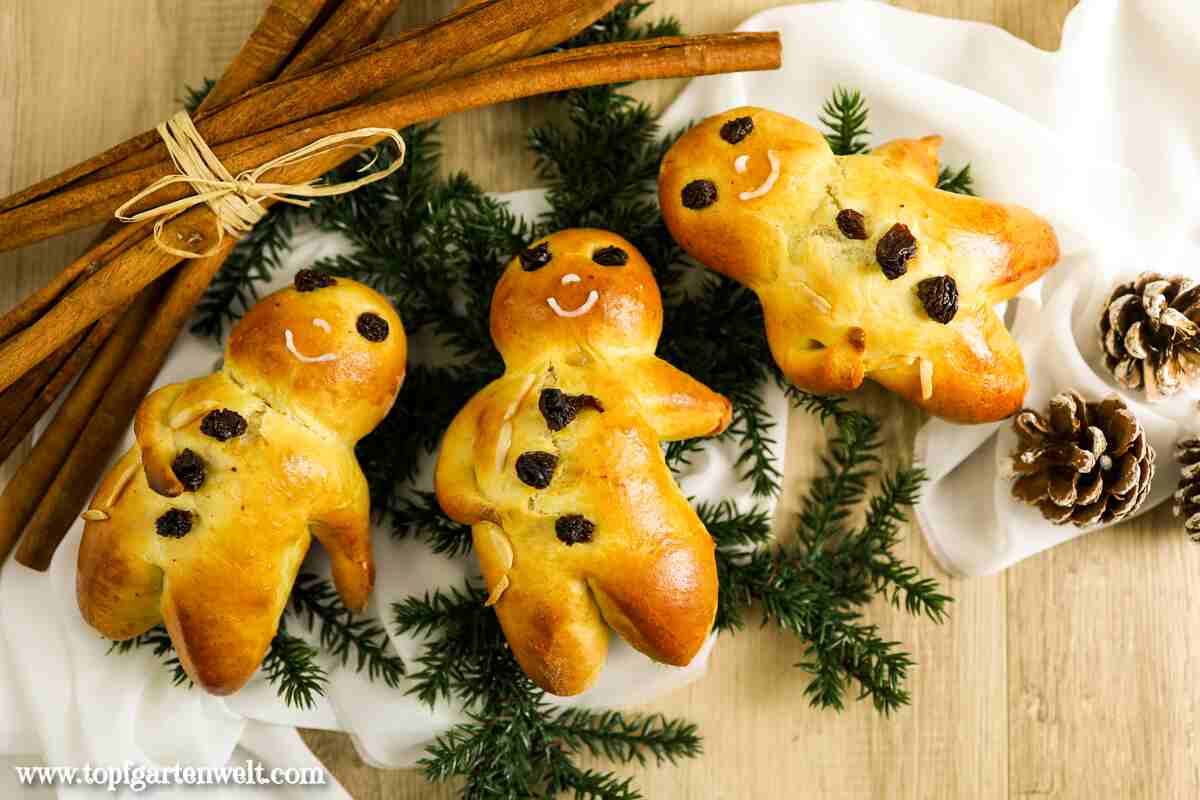 Weckmänner, Stutenkerle aus Hefeteig backen