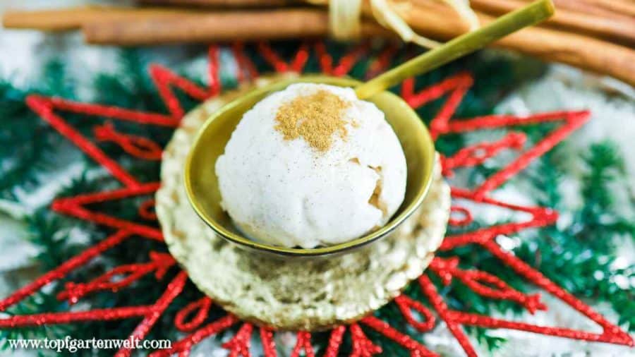Zimteis selber machen mit der Eismaschine - Foodblog Topfgartenwelt