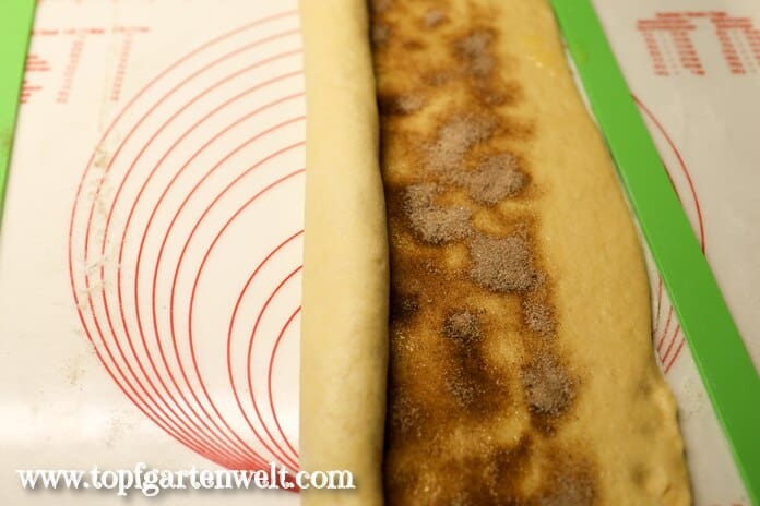 Teig aufrollen - Foodblog Topfgartenwelt