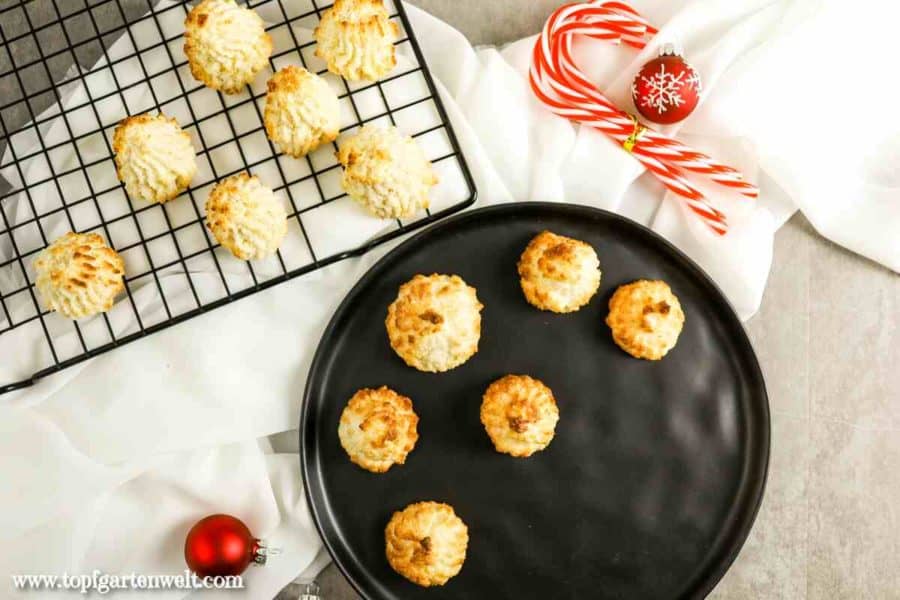 Kokosmakronen optional mit Marzipan, Kokosbusserln saftig und weich - Foodblog Topfgartenwelt