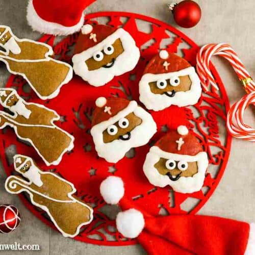 Nikolaus Kekse backen aus Lebkuchenteig - Foodblog Topfgartenwelt