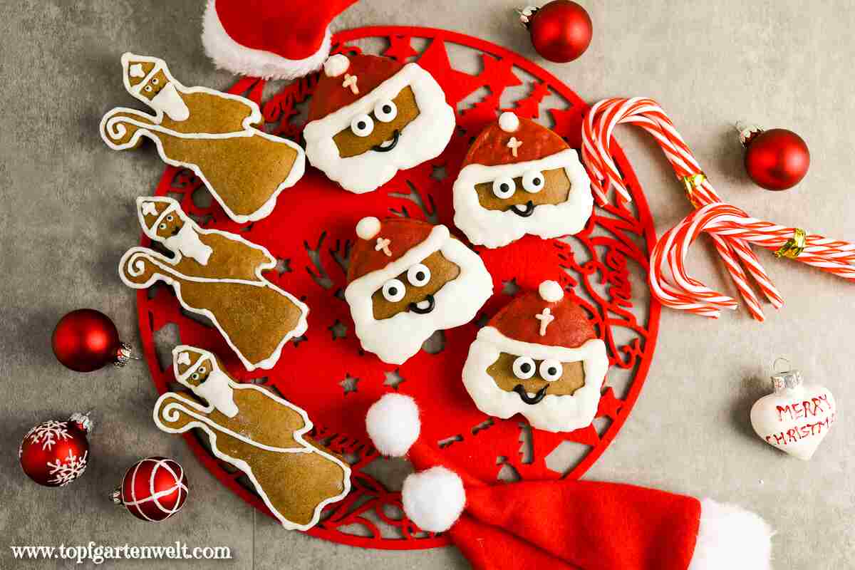 Nikolaus Kekse backen aus Lebkuchenteig - Foodblog Topfgartenwelt