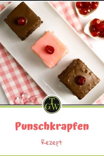 Punschkrapfen Rezept, optional ohne Alkohol