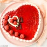Herztorte mit Himbeeren für Geburtstag, Muttertag oder Valentinstag - Foodblog
