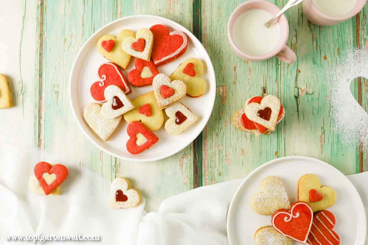 Herkekse zur Hochzeit und zum Valentinstag - Foodblog Topfgartenwelt