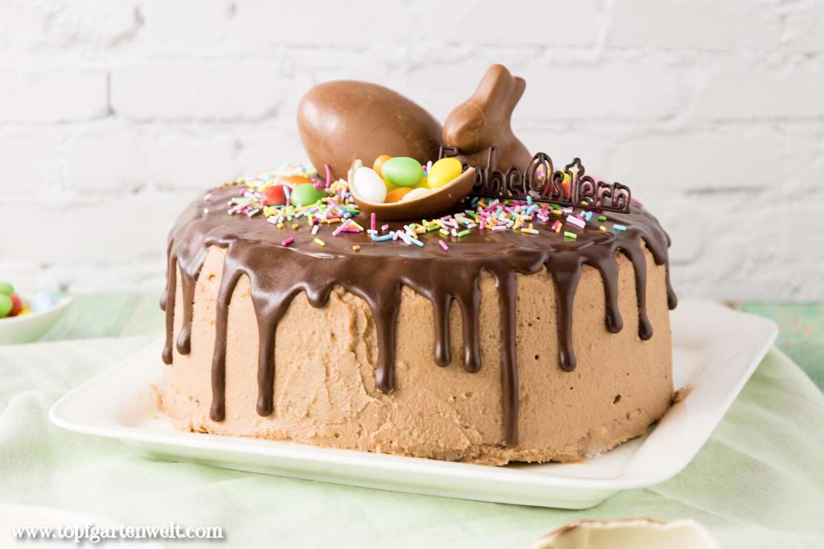 Ostertorte Rezept mit Schokolade einfach und schnell - Foodblog Topfgartenwelt