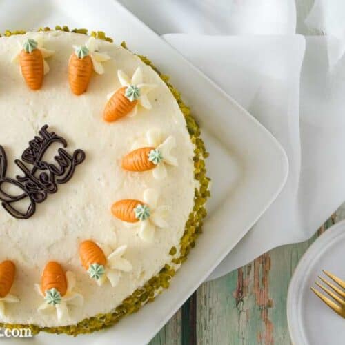Rüblitorte mit Frischkäse Frosting - Foodblog Topfgartenwelt