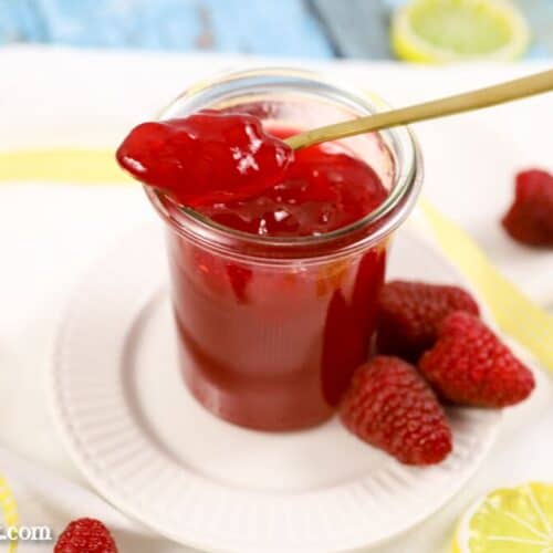 Himbeer-Zitronen-Marmelade ohne Kerne - Foodblog Topfgartenwelt