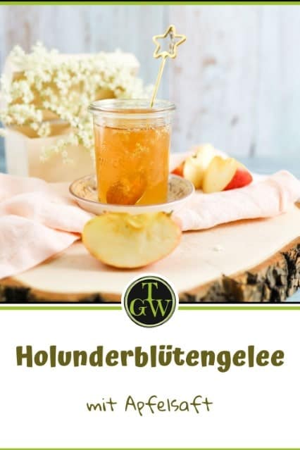 Holunderblütengelee mit Apfelsaft selber machen