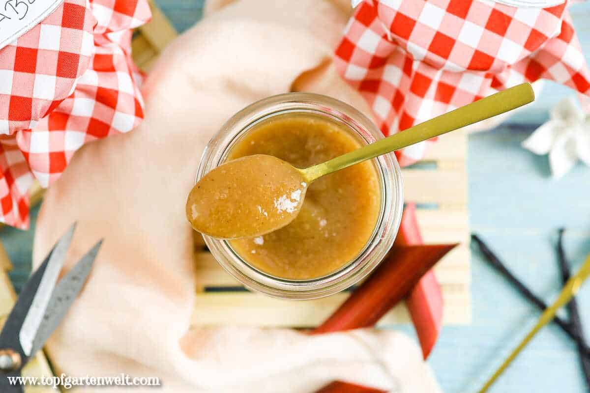Rhabarber Marmelade mit Vanille, Rhabarber-Konfitüre