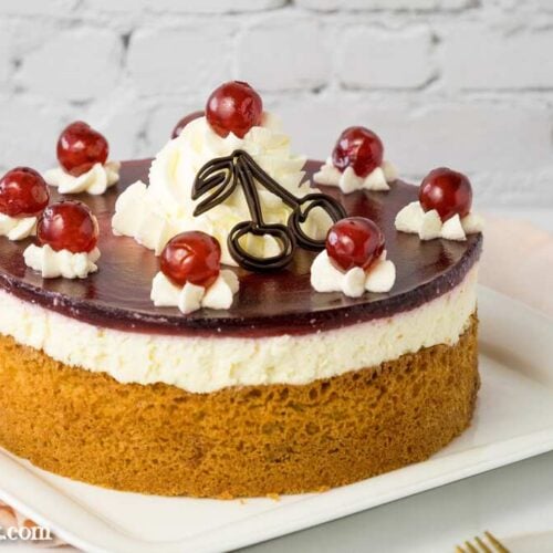 Schneewittchen Torte mit Kirschen und Quark - Foodblog Topfgartenwelt