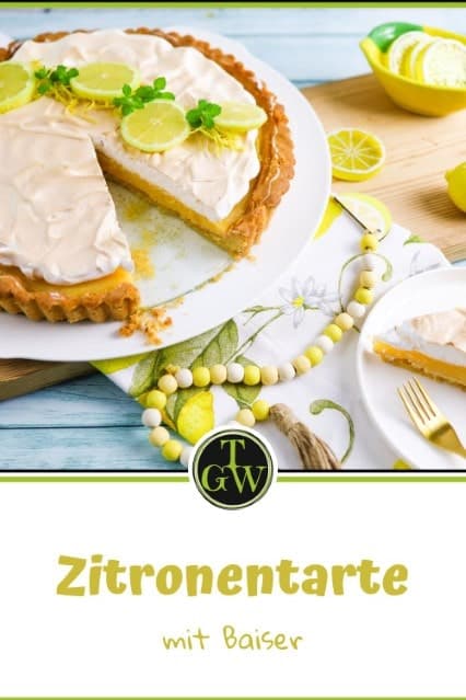 Erfrischende Zitronentarte mit Baiser selber machen
