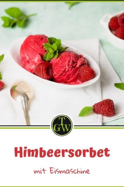 Himbeersorbet selber machen mit der Eismaschine