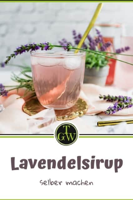 Lavendelsirup - Pinterest - Foodblog Topfgartenwelt