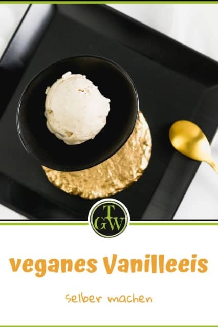 Veganes Vanilleeis aus der Eismaschine