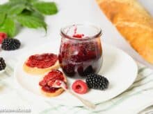 Himbeer Brombeer Marmelade ohne Kerne - Foodblog Topfgartenwelt