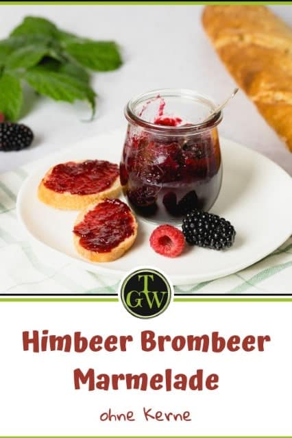 Himbeer Brombeer Marmelade ohne Kerne