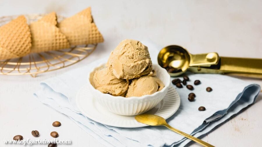 Kaffee Eis selber machen ohne Ei - Foodblog Topfgartenwelt