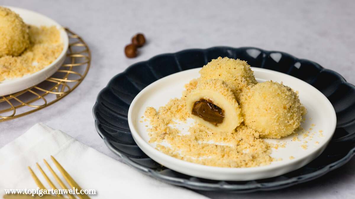 Nougatknödel mit Topfenteig - Foodblog Topfgartenwelt