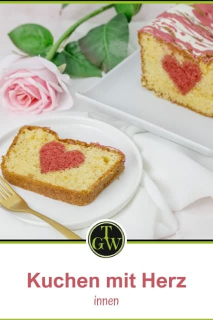 Kuchen mit Herz - Pinterest - Foodblog Topfgartenwelt