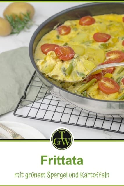 Spargel Frittata - Pinterest - Foodblog Topfgartenwelt