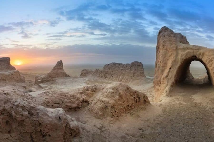 Uzbekistan Khorezm fästning Ayaz Kala
