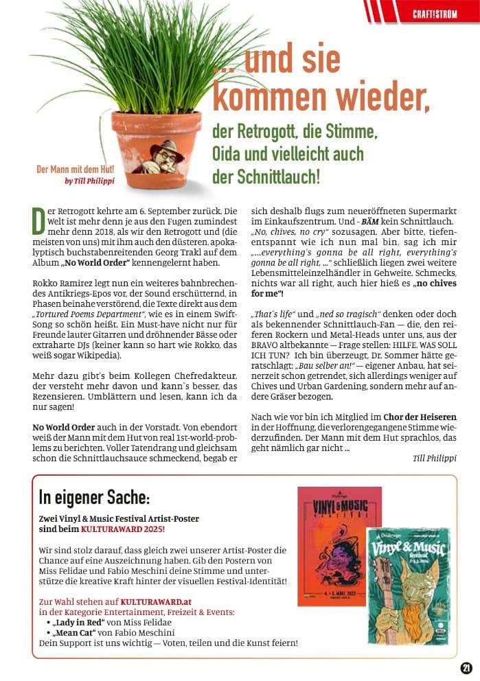 «Kiwis, Tee und Friedensreich» | Der Mann mit dem Hut |  Stark!Strom Nr. 41