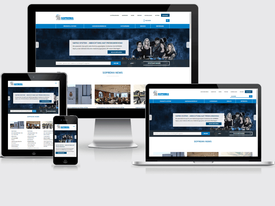 responsive Webdesign Soprema GmbH