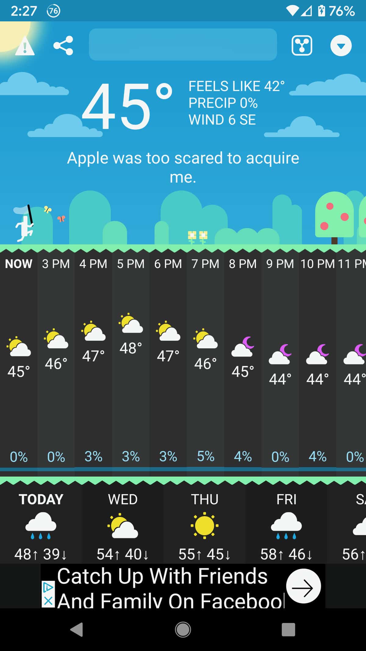 Dark Sky alternatives for Android weather watchers