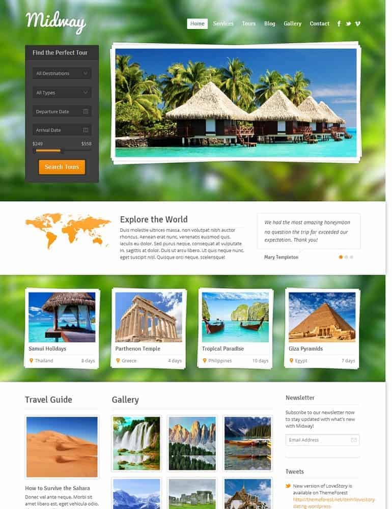 Best Travel Agency Wordpress Theme