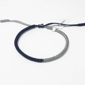 Tibetan bracelet split dark blue/grey
